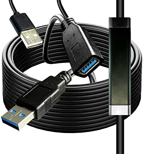 Кабел-удължител USB 30 метра, удължителен кабел USB 3.0 (мъж към жена), захранващ кабел-удължител USB 3.0 е обратно Съвместим