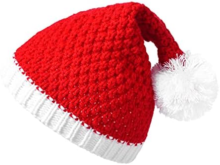 Детски коледни шапки WYTong, есенно-зимна вязаная шапка на Дядо Коледа, коледна вязаная шапка за момичета и момчета