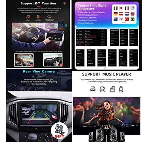 DVD плейър с Автомобилен Радиоприемник Android Кола Стерео 9-инчов Сензорен Екран, Мултимедиен Развлекателен Радио за