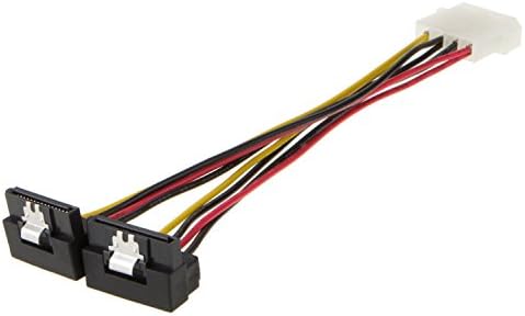 Създаване на кабела Molex-SATA, [2 комплекта] 6-Инчов 4-пинов Molex - 2 x SATA 15-Пинов Разъемный захранващ Кабел