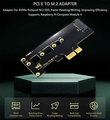 Адаптер Bicool PCIe за M. 2 Адаптер NVMe M. 2 PCIe SSD за PCI-e x1/x4/x8/x16 Подкрепа конвертерных карти M. 2 (ключът