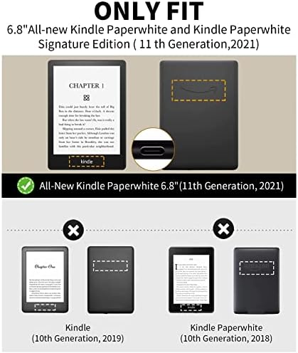 Въртящи калъф за 6,8 Kindle Paperwhite (11-то поколение 2021) и Kindle Paperwhite Signature Edition, Защитно покритие