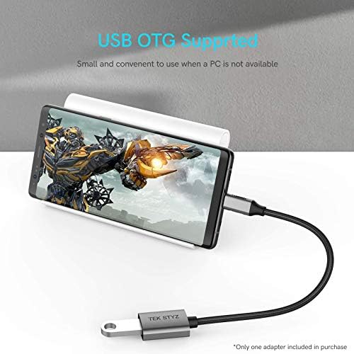 Адаптер Tek Styz USB-C USB 3.0 е обратно Съвместим с вашия конвертером Lava на Nikolai 5G OTG Type-C/PD Male USB 3.0