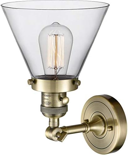 Иновации 203SW-AB-G42 1 Лампа-сутиени с превключвател Високо/ниско ниво, Античен месинг
