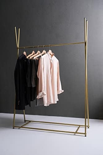 Закачалка за дрехи на крака златна, метална закачалка специален дизайн