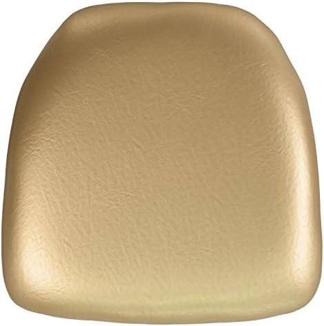 Възглавница за стол Кьявари от твърдия винил цвят злато Flash Furniture