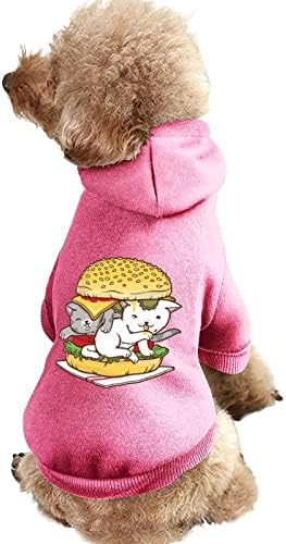Хамбургер Котка едно Парче Костюм на Куче Костюм за Домашни Дрехи, с Шапка и Аксесоари за Домашни любимци, за кученца