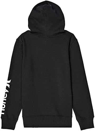 Камуфляжный мек вълнен плат Пуловер с качулка за момче Хърли (Големи деца) Черен XL (ит 18/20 Голямо бебе)