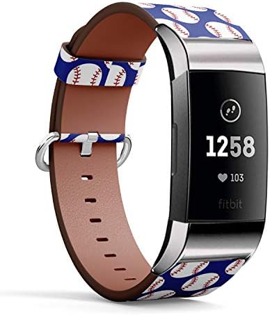 Съвместимост с Fitbit Charge 4 / Charge 3 / Charge 3 SE - Кожена каишка за часовник, каишка за китката-гривна с адаптери