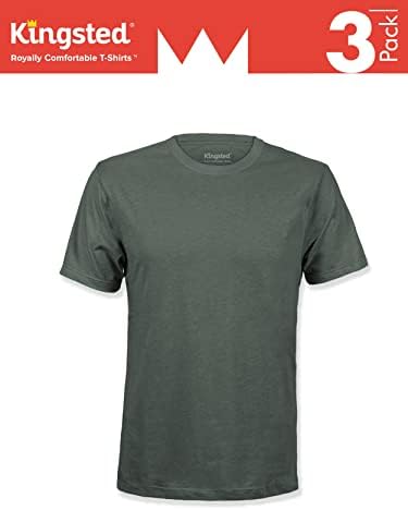 Комплект мъжки тениски Kingsted - като цар Удобни - Мека и свежа тъкан на премиум - Добре обработена класическа тениска