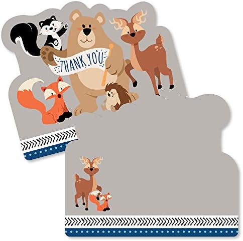 Останете Диви - Картички с благодарностями под формата на горски животни - Картички с благодарственными бележки за детската