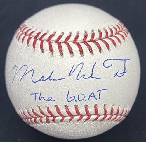 Майкъл Нелсън Пъстърва Козел Майк Пълно Име е Подписан от MLB Бейзбол Холограма Бейзболни Топки С Автографи