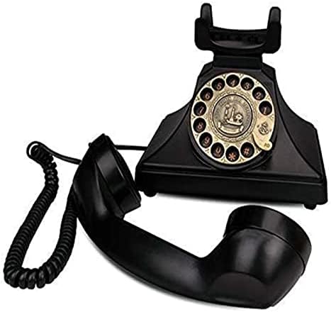 Стационарен телефон, Модерен телефон с превръщането набор от номера, Ретро-Старомодни Стационарни телефони с метален