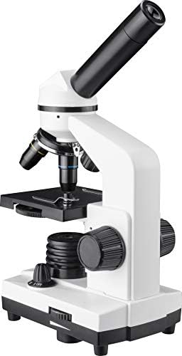 Микроскоп BARSKA Student с монокуляром Compound 40x-640x (в пакета са 14 броя), Бял, Един размер, AY13286