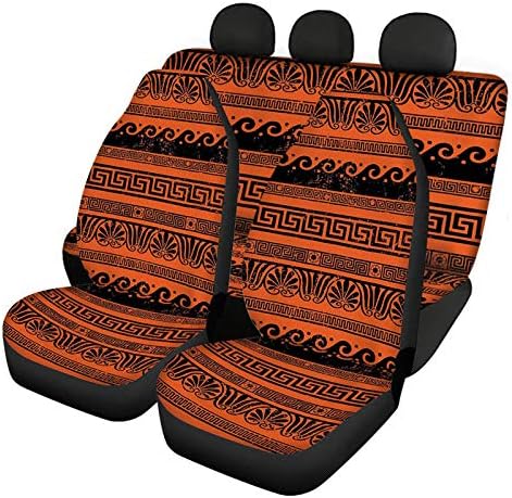 Dreaweet Оранжеви Калъфи за автомобилни Седалки от Универсалната кацане, Пълен Комплект, 4 предмета, Защита на Предните