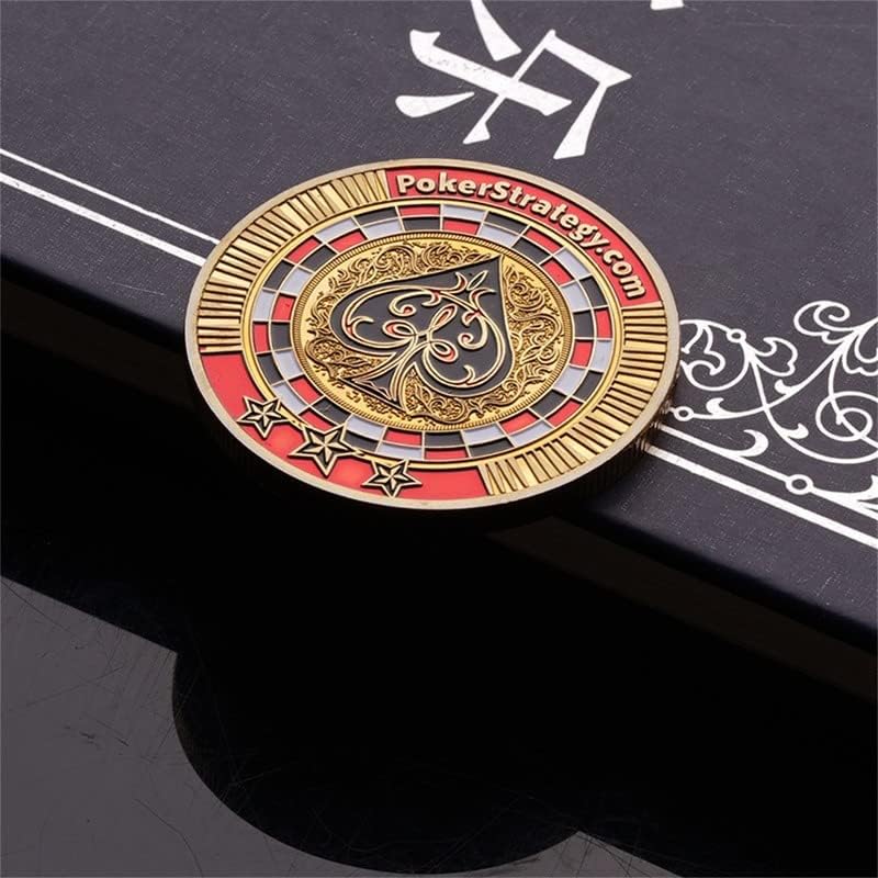Чипът Медальон Покер Лопати Руски Подарък За Бизнес Носи Късмет Индивидуалност Корекция На Събиране На Златни Монети