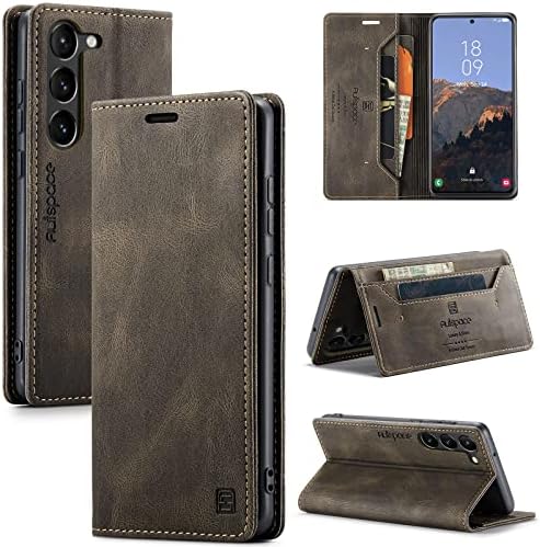 Чанта-портфейл HXY за Samsung Galaxy S23 Plus 5G, Флип калъф от изкуствена кожа с магнитна защита, Държачи за карти,