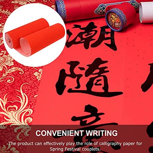 VICASKY 7 Роли Тъкан Фестивал на Канцеларски материали за Партита Банкети Червено от материал Xuan Традиционен Подарък