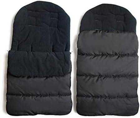 Зимна Есенен Детски Топъл Спален чувал за бебета, чанта за количка, Водоустойчив (Цвят: черен размер на бебето: 9 м)