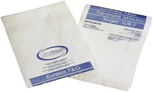 12 Торбички за търговски прахосмукачка Eureka Style F&G F G Sanitaire + 2 Колан