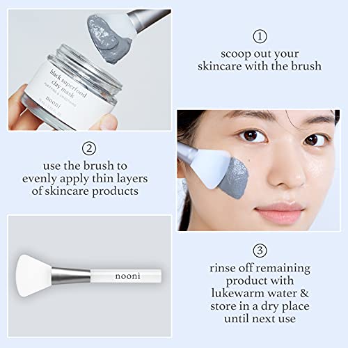 Nooni Beauty Tool - Гладка Силиконова Пискюл за маски За лице | за многократна употреба Хигиенни Апликатор за нанасяне