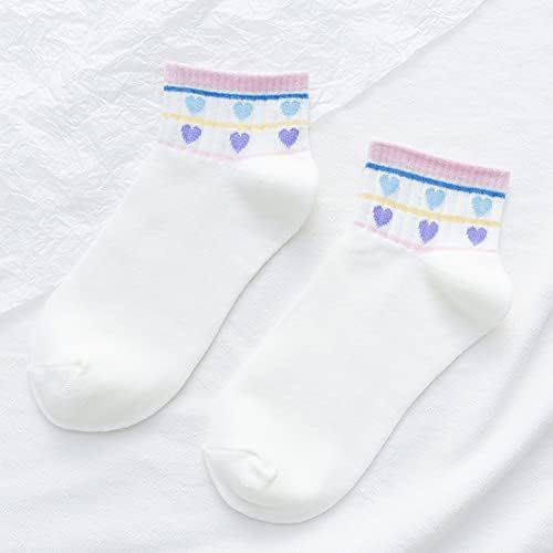 Коледни чорапи Дамски Дълги Цветни Зимни Чорапи с Нестандартен Мультяшная Коледно Дърво Спортни Домашни Чорапи за Жени