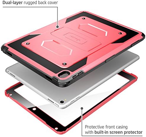 Калъф за iPad Pro, Сверхпрочный i-Blason Apple iPad Pro 9,7 Инча Armorbox Двуслойни Хибриден пълен размер Защитен