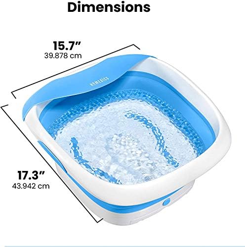 Сгъваема вана за къпане за краката Homedics Compact Pro Spa с топлинна | вибрационным масаж, повърхността на ACU-Node,