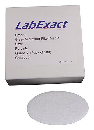 Филтър от микрофибър LabExact 1200370 Клас E Glass, боросиликатное стъкло, без свързващо вещество, 1,5 микрона, 2,5 см