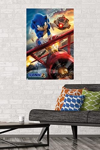 Плакат Trends International Sonic на Таралеж 2 - Key Art На стената, 22.375 x 34, Версия без рамка