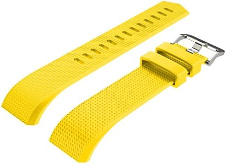 Ysang за Fitbit Charge 2 Аксесоар Въжета за часа Опаковка от 2 Сменяеми Меки силиконови Гелевых Регулируеми Класически