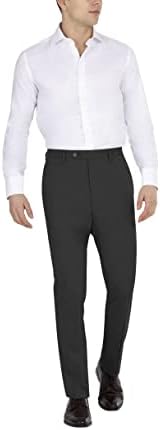 Панталони за мъжки костюм на DKNY, Черни Обикновена, 30 W x 29 Л
