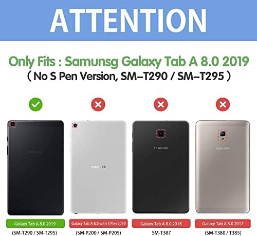 Детски калъф SUPLIK само за Samsung Galaxy Tab A 8,0 см 2019 (SM-T290/T295), калъф Galaxy Tab A 8,0 2019 със защитно