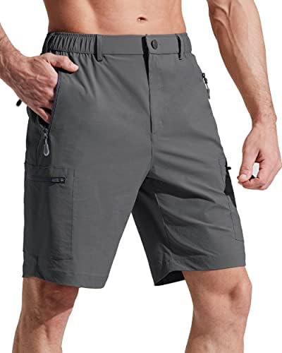 Libin Бързо Съхнещи Мъжки Туристически Панталони, Леки Къси Панталони За Голф Стрейчевые Шорти-Карго За Пътувания За
