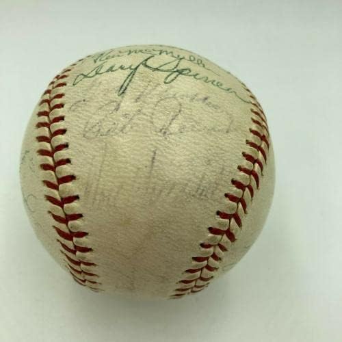 1963 Отбор на Шампионите от Световна серия Лос Анджелис Доджърс Подписа бейзболен Коуфакс JSA - Бейзболни топки с автографи
