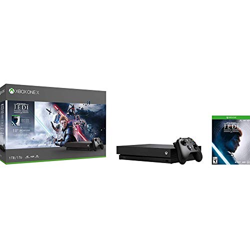 Microsoft CYV-00411 Комплект Xbox One X междузвездни Войни Джедаите Fallen Order обем 1 TB с 3-месечен златен членството