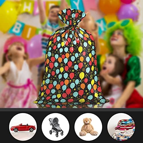 Голям Пластмасов Подарък пакет Loveinside, Дизайнерски Пластмасов пакет за Рожден Ден с биркой и вратовръзка за парти