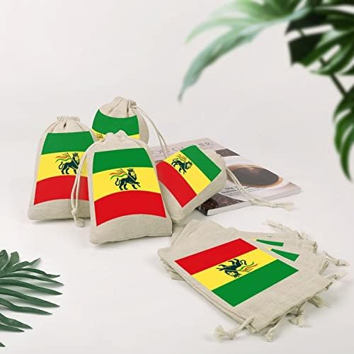 Етиопски Растафарианский Знаме С Лъв, Завязки За Чанти За Съхранение, Подаръчни Опаковки За шоколадови Бонбони, Множество