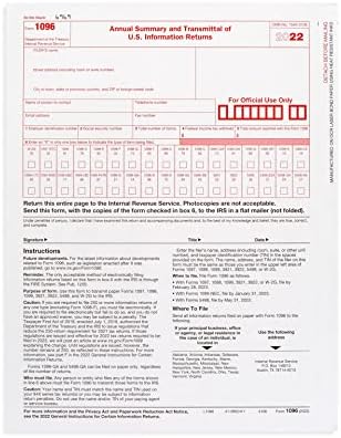 1099 РАЗЛИЧНИ бланки 2022, определени данъчни форми от 4 части, 25 Комплекти лазерни бланки от производителя, съвместими