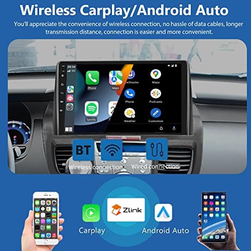 Автомобилна стерео 2G + 32G с wi-fi Carplay Android на авточасти за Honda Odyssey 2004 2005 2006 2007 2008 Г., 10,1-Инчов