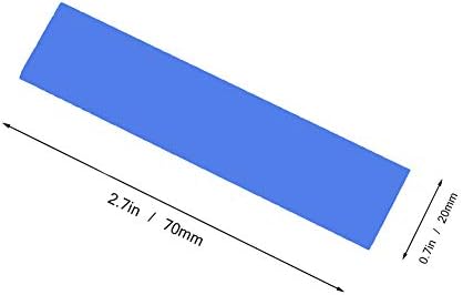 2 бр. термопластичная уплътнение m.2, 70x20x2 мм за радиатори Pcie M. 2 2280 SSD NVMe M. 2 за охлаждане на лаптоп
