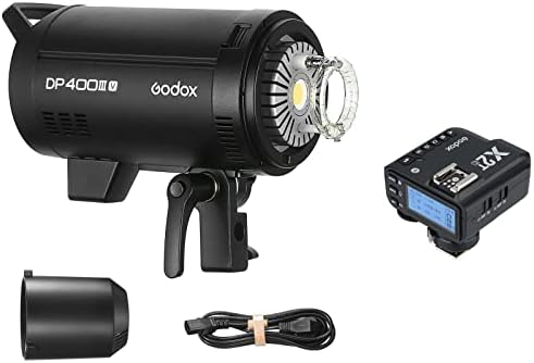 Професионална Студийная светкавица-Стробоскоп Godox DP400IIIV с Безжичен предавател, за да Стартирате флаш Godox X2T-C