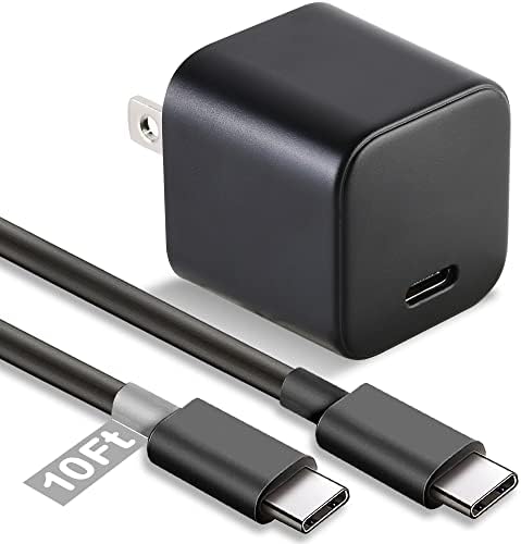 Бързо зарядно устройство, USB-C капацитет от 10 Метра от 15 Вата за таблети Kindle Fire с кабел USB-C дължина от 10 фута
