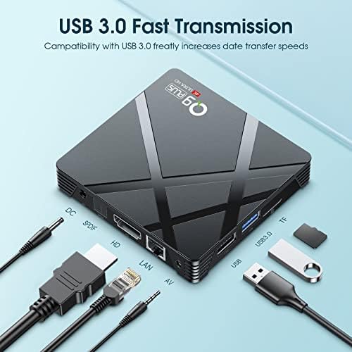 Android TV Box 11,0, Android TV Box 4 GB RAM И 64 GB ROM, Android Box с четырехъядерным процесор RK3318 64 Бита с двойно