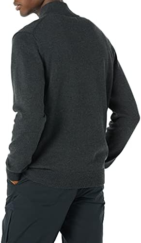 Мъжки пуловер Essentials памук с цип от една четвърт от мълния Essentials