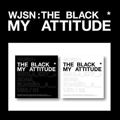 Cosmic Girls WJSN: The Black My Attitude 1-ри сингъл, Албум, вариант 2, Комплект CD + 96p Книга + 1p Стикер + 1p фотокарточка