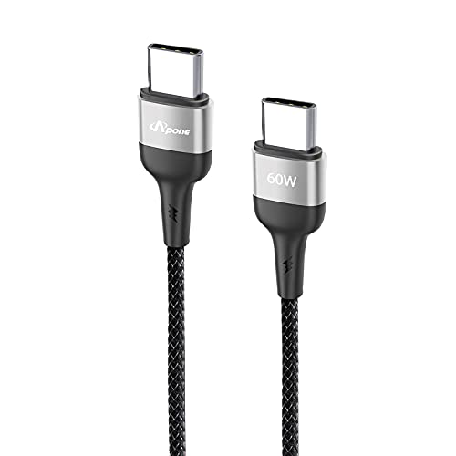 Кабел Apone USB C, 3-футовое Зарядно устройство Type C, Найлонов USB кабел Премиум-клас, Кабел за бързо зареждане от