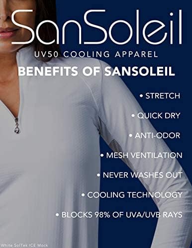 Жена Топ модел на цип SanSoleil Sunglow UV 50 с дълъг ръкав
