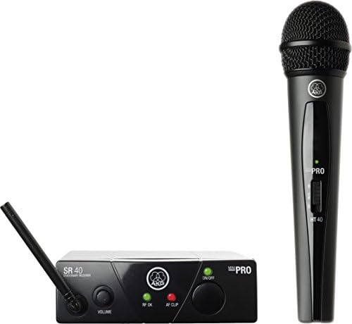 Една безжична система за Микрофон AKG Pro Audio WMS40MINI Vocal Set Band US25C с приемник SR40 и мини-покет предавател