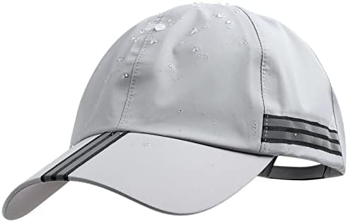 Мъжки Водоустойчив бейзболна шапка, Светоотражающая Градинска Дъждобран за Жени UPF 50 +, Дишаща Спортна Капачка За Бягане